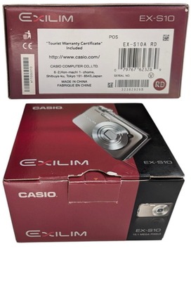 Casio EXILIM CARD EX-S10 10.1MP Digital Camera - Red for sale