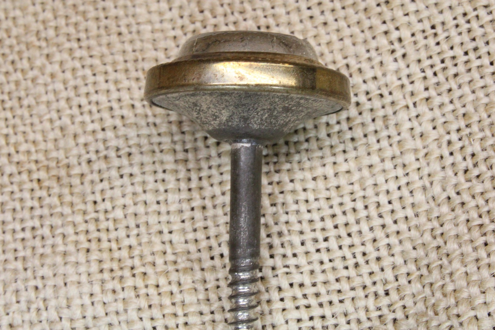 Old Picture Screw Nail Clear Glass White 8 Point Star Vintage Curtain Tieback #2