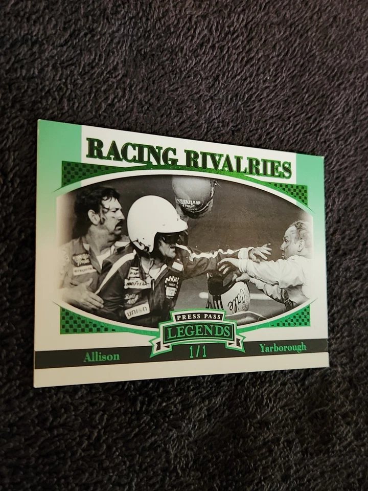 2007 Press Pass Legends Racing Rivalries Cale Yarborough Donnie Allison CARD 1/1 - Image 4 of 4