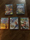 Nintendo Wii U 5 Game Lot Mario Kart Super Mario Maker +