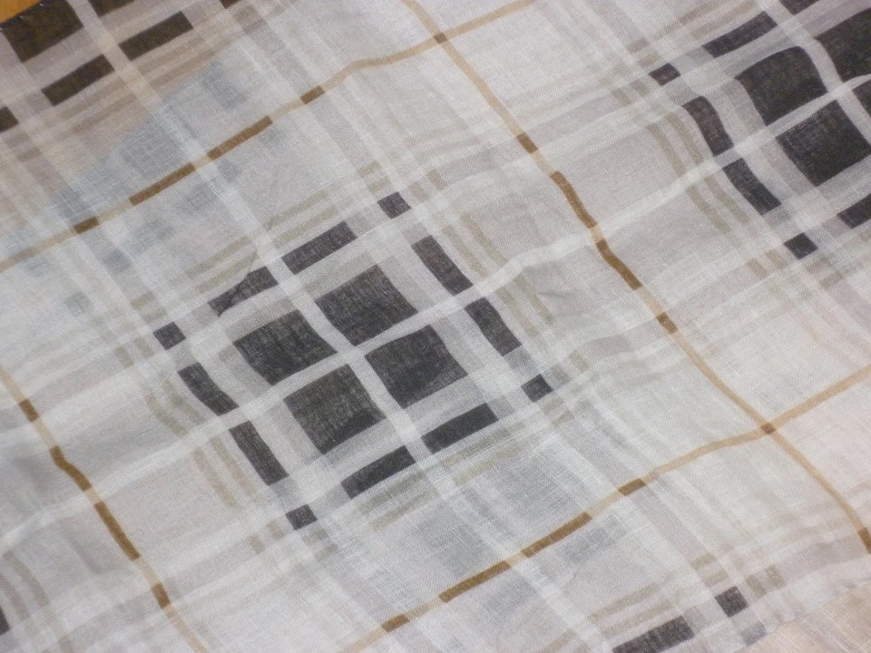 Schal m. kariertem Muster v. Van Laack , ca. 180 x 44 cm. - Bild 2 von 4