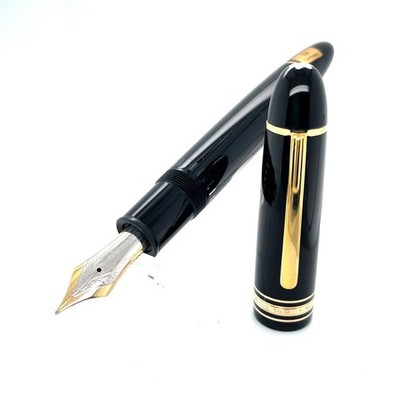 Montblanc Nº 149 Kolbenfüller 1990-2010 Poliert Neu 585 /750 Gold F M B Fountain