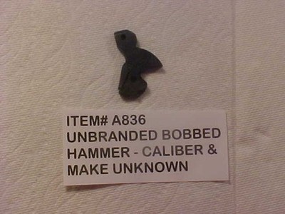 Item# A836 - Unbranded - Bobbed Hammer - Make & Caliber Unknown