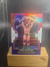 2022 Panini Prizm WWE Drew McIntyre Red, White & Blue Parallel Card #155
