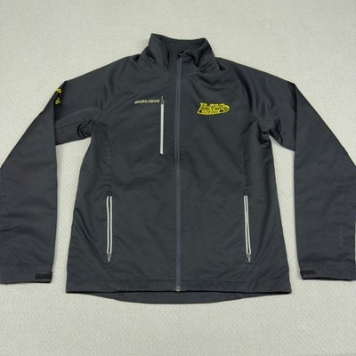 Bauer Team Jacket Adult XS Black Full Zip Hockey Performance Lightweight Casual