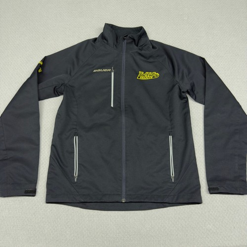 Bauer Team Jacket Adult XS Black Full Zip Hockey Performance Lightweight Casual