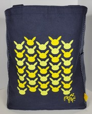 2014 Pokemon Center Pikachu Dots Tote Bag "Pika Pika " 2 Pockets - Made In USA