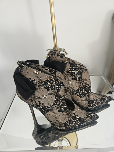 Stuart WEITZMAN LACE High heeled Shoe Boots Size UK 7.5 Size 40.5 / US 10 - Picture 1 of 8