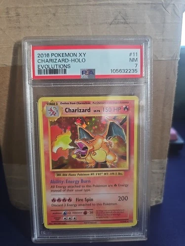 Charizard 11/108 2016 XY Evolutions Holo Rare Pokemon PSA 7
