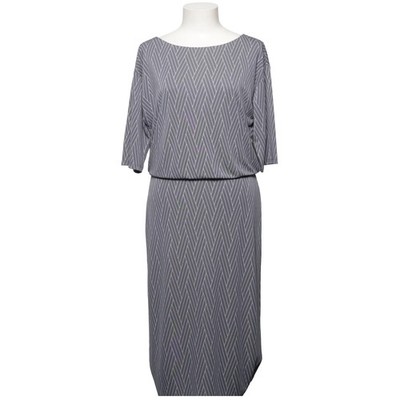 Ann Taylor, Kleid, Größe: M, Grau/Weiß, Elasthan/Polyester, Chevron, Damen #MpW