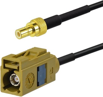 Eightwood Fakra Curry Female Code K to SMB Male Antenna Adapter Compatible with