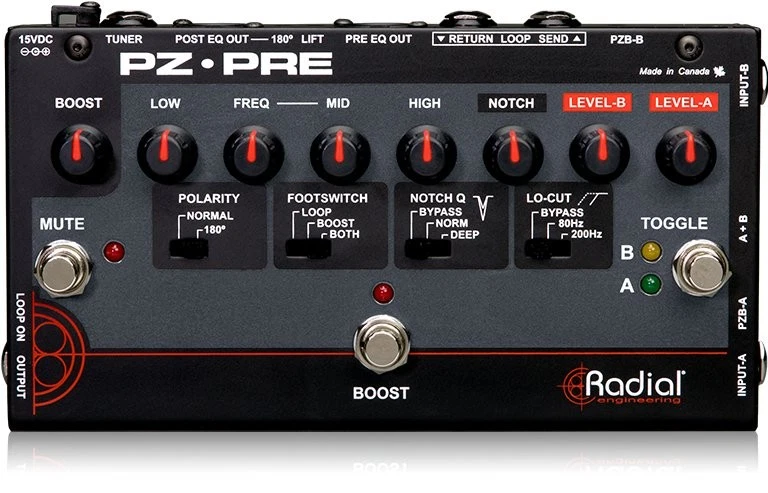 Radial Engineering PZ-Pre Acoustic Preamp *Free Shipping in the USA* - Image 1 of 1