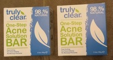 Truly Clear One-Step Acne Solution Blemish Bar Lot of 2 - 3.5oz 99gr