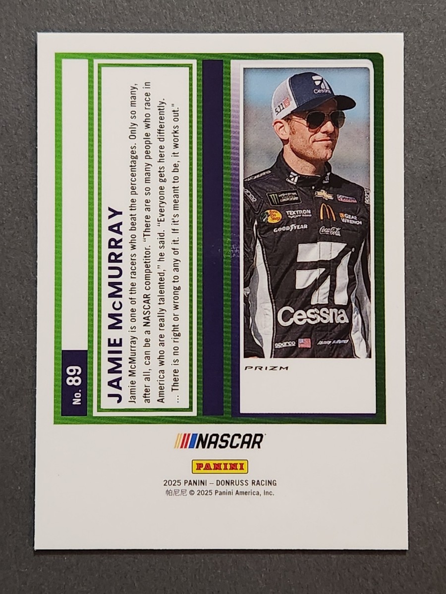 2025 Panini Donruss Optic NASCAR Racing #89 Jamie McMurray Silver