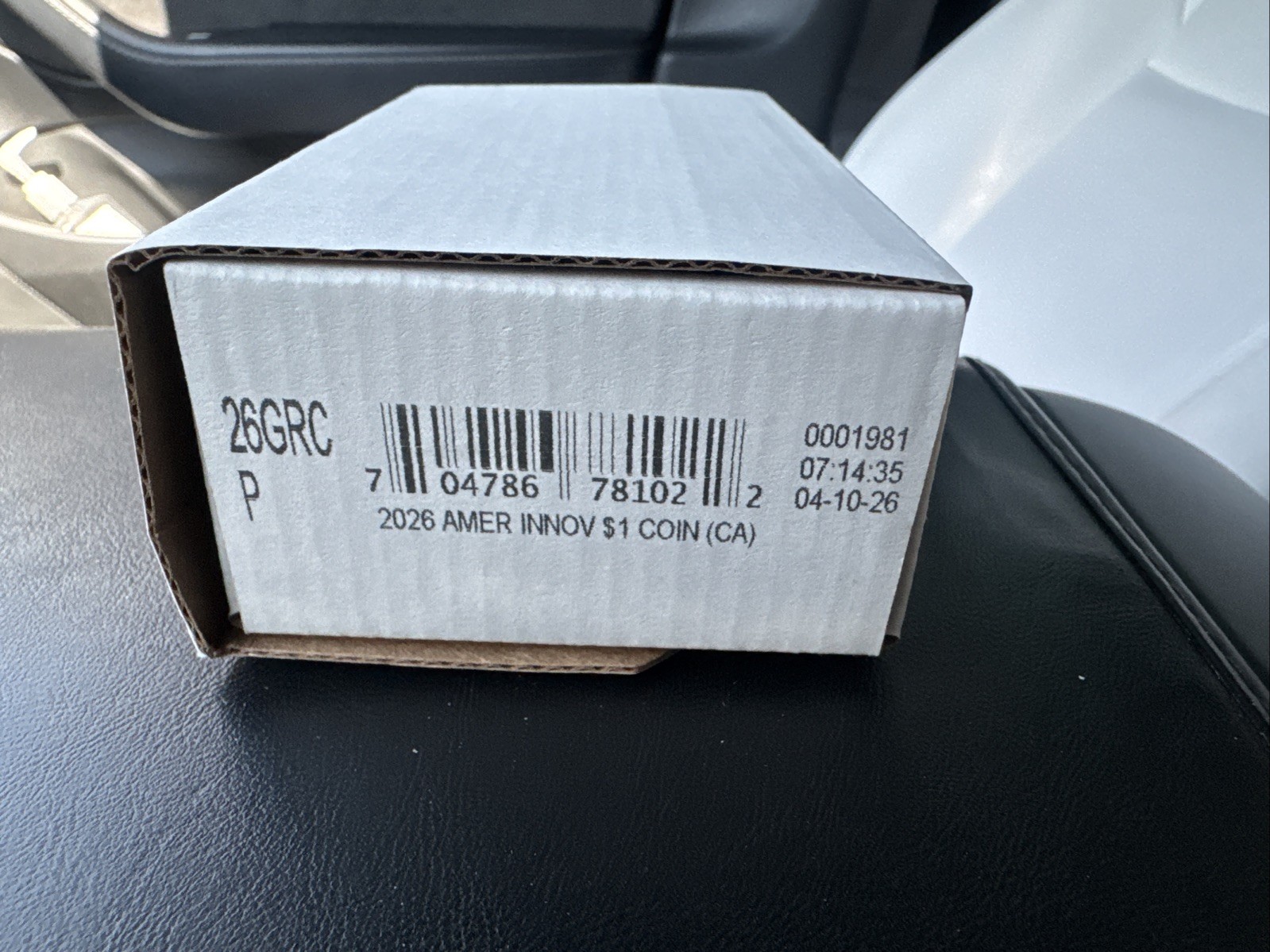 2026 P American Innovation $1 Coin Roll California 25 Coins Sealed Box ...