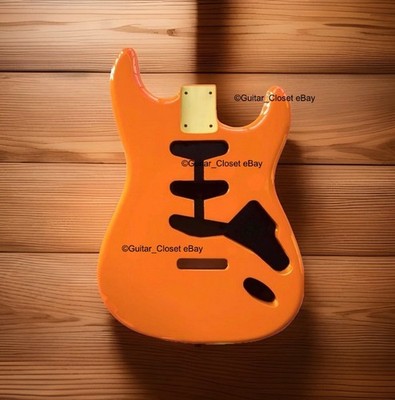 NEW Strat BODY for Stratocaster Alder Gloss Capri Orange Guitar