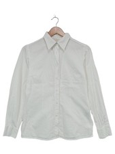 VERO MODA Hemdbluse Damen Langarm Klassisch Uni Weiß Gr. 36/S