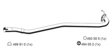ERNST Abgasrohr 670418 für MAZDA GY GG Station Wagon Hatchback GGEP GG10 GGES
