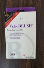 Radio Shack VHS S-VHS Video Head Cleaning Cassette Video Brush New Vtg 44-1203
