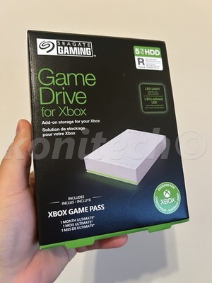 Seagate Gaming Game Drive for Xbox 5TB External HDD Hard Drive White