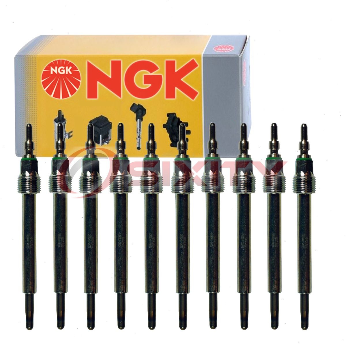 10 pc NGK 97190 Y4002J Glow Diesel Glow Plugs for ZD13 ZD12 CH243 250212007 sj