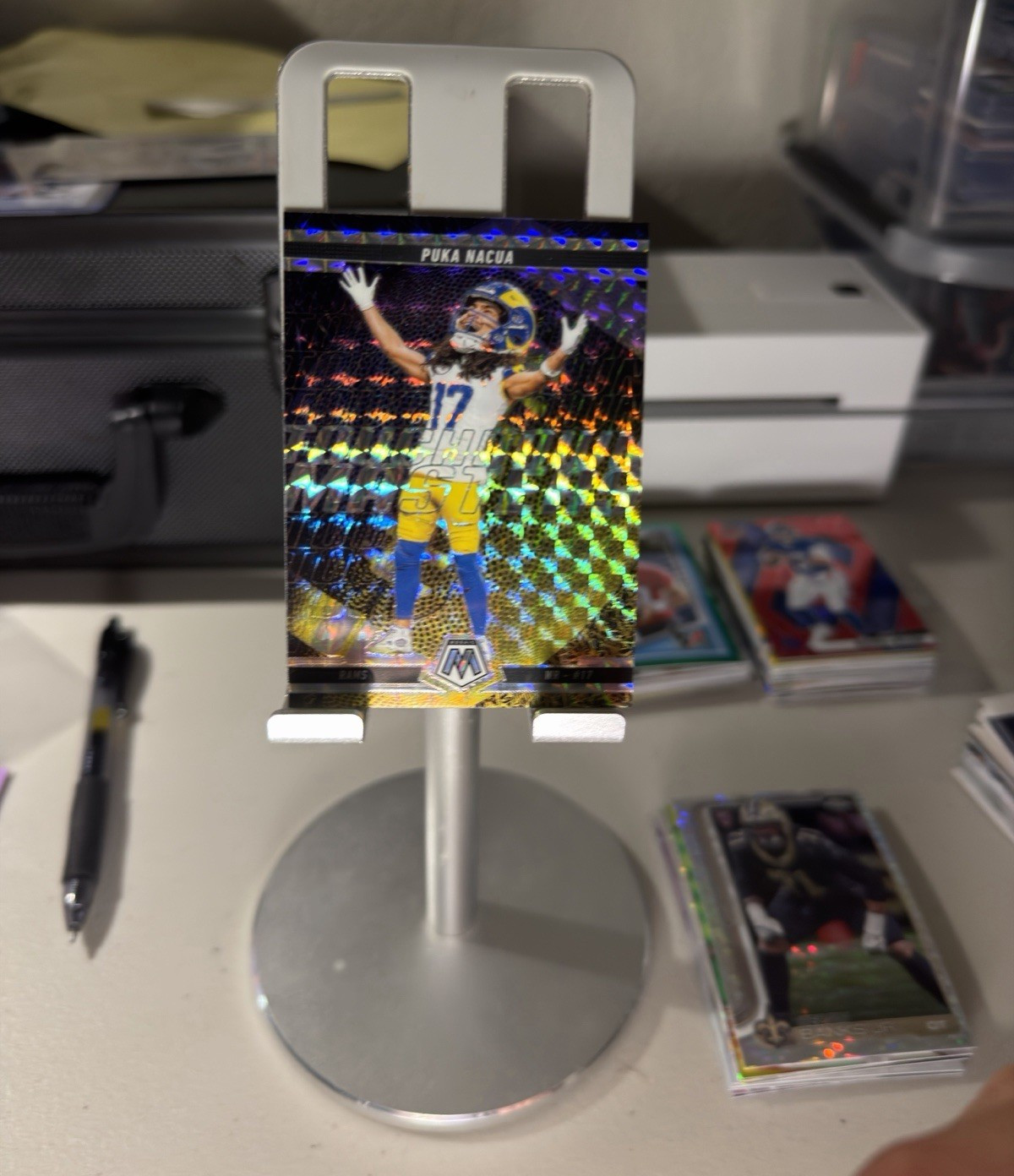 Panini 2025 Mosaic Touchdown Masters Puka Nacua Los Angeles Rams #12