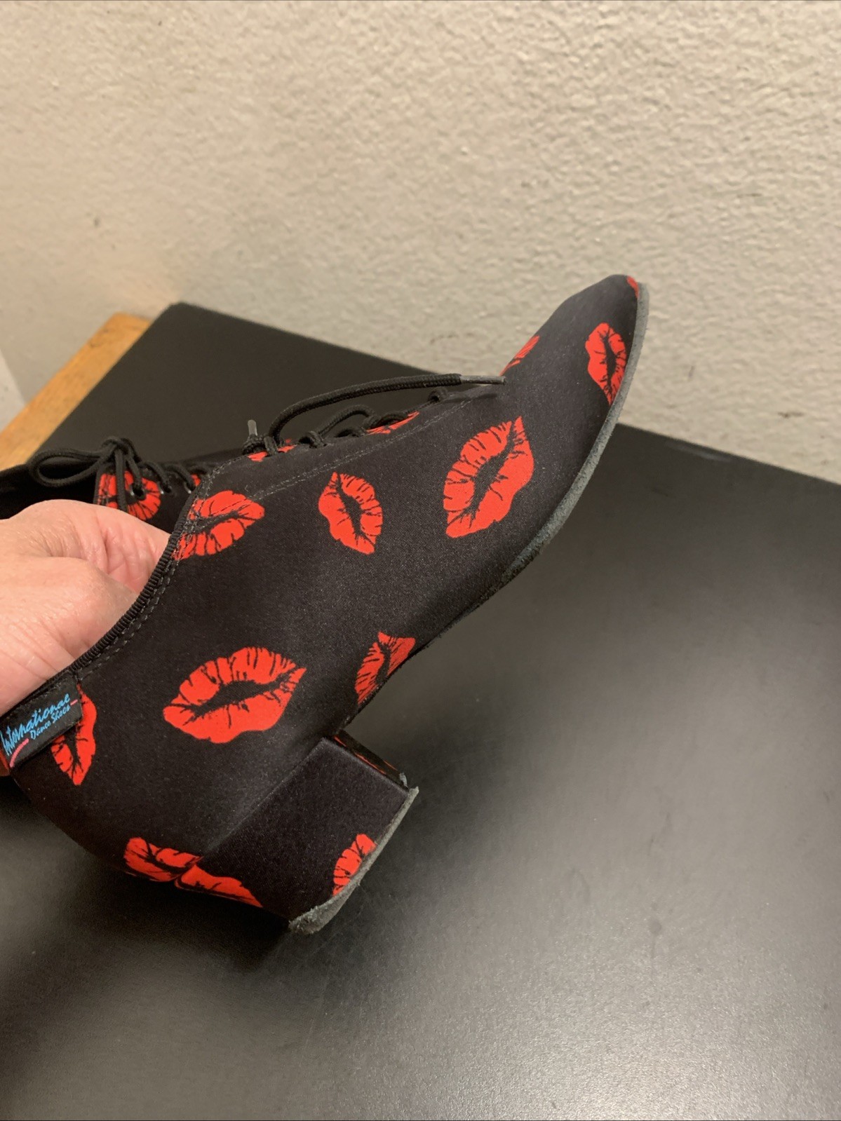 International 1.5" Heather Split-sole Womens Print Practice Dance Shoes Sz 4