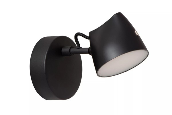 Led Wandstrahler Schwarz Flexibel Touch Dimmbar T:16,5 Cm 2700 K BüRo Spot-image
