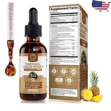 21-in-1 Cortisol Manager Reducer Liquid Drops, Support Night, Focus & Energy