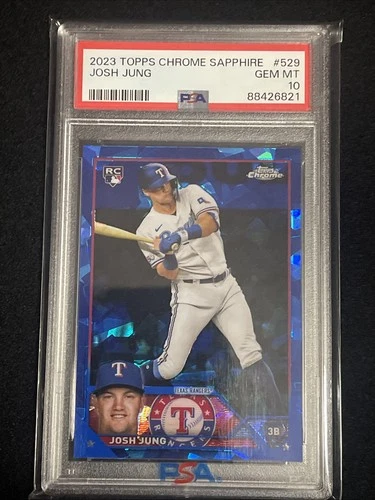 2023 Topps Chrome Sapphire Edition - Josh Jung #529 (RC) PSA 10