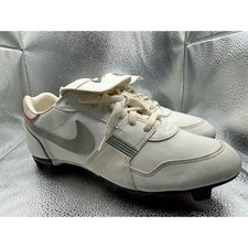 Vintage 80s Nike Baseball Cleats White Mens S...