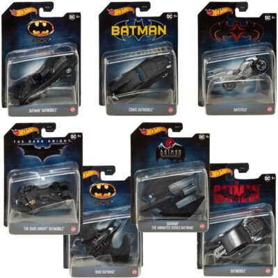 Hot Wheels Batman Series - Collection of 8 Automobiles - 1:50 Scale - NEW