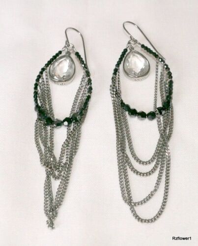 Swarovski LILA long dangle earrings, jet hematite crystals, 1041095, box, cert - Picture 7 of 14