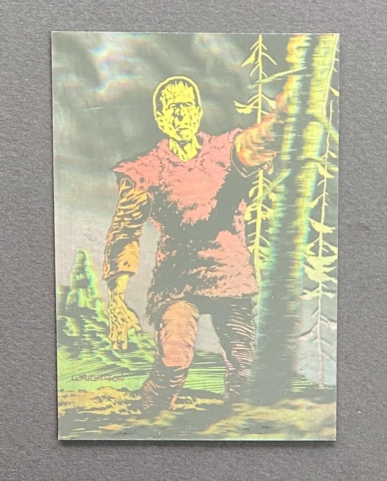 FRANKENSTEIN 1993 FPG BERNIE WRIGHTSON MASTER OF THE MACABRE HOLOGRAM PROMO CARD - Image 2 of 4