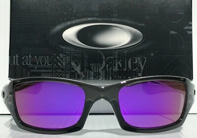 NEW Oakley FIVES Squared Grey Smoke POLARIZED Galaxy VIOLET Mirror