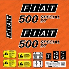 Fiat 500 DT Special Adesivi Decalcomanie di ricambio aftermarket per trattore