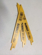3-DEWALT  6" 18 TPI  BI-METAL  DW4811 (NEW) RECIPROCATING SAW BLADES