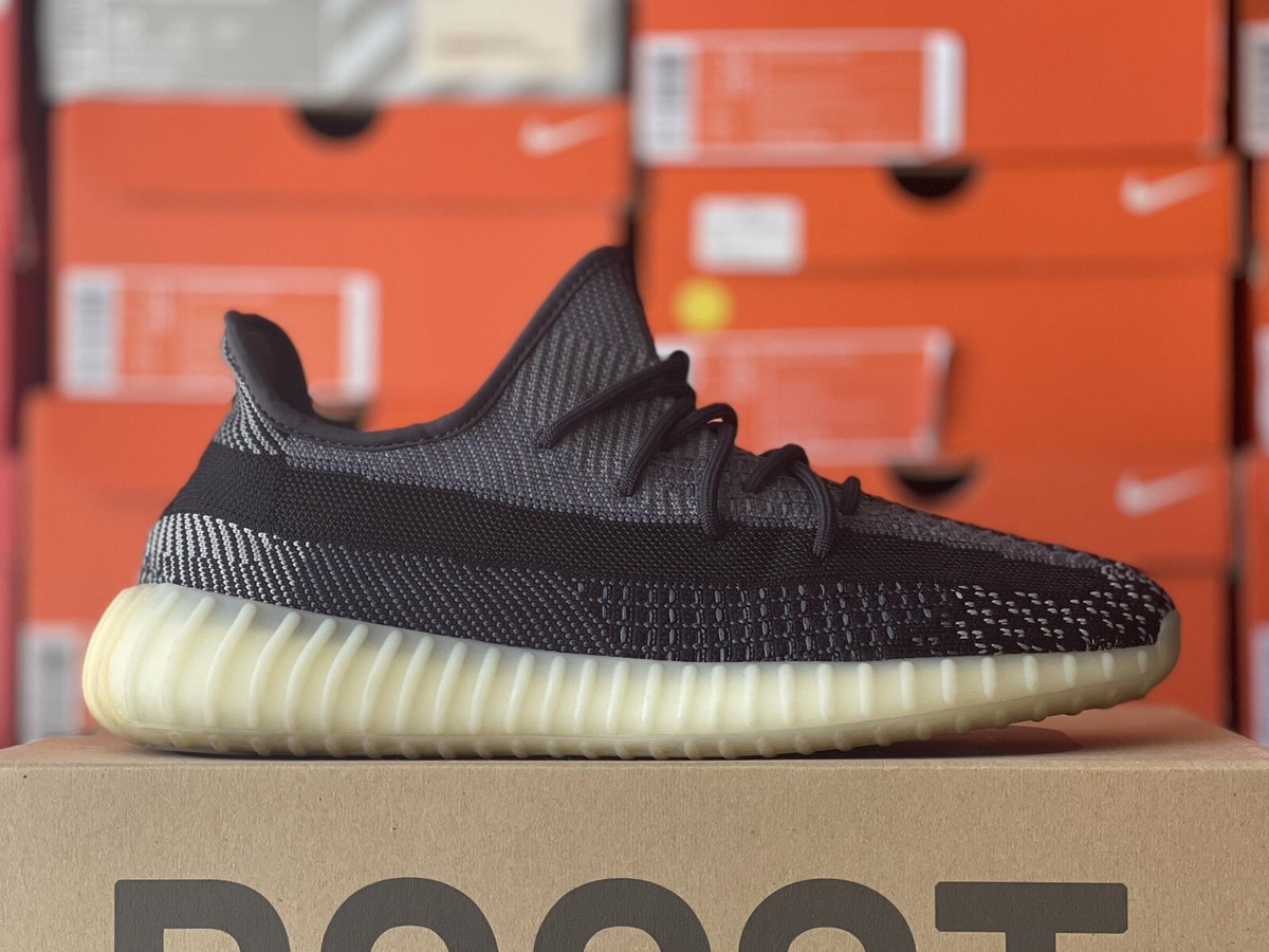 ADIDAS YEEZY BOOST 350 V2 CARBON MEN SIZE 12 FZ5000 PRIMEKNIT BLACK GREY  ASRIEL | eBay