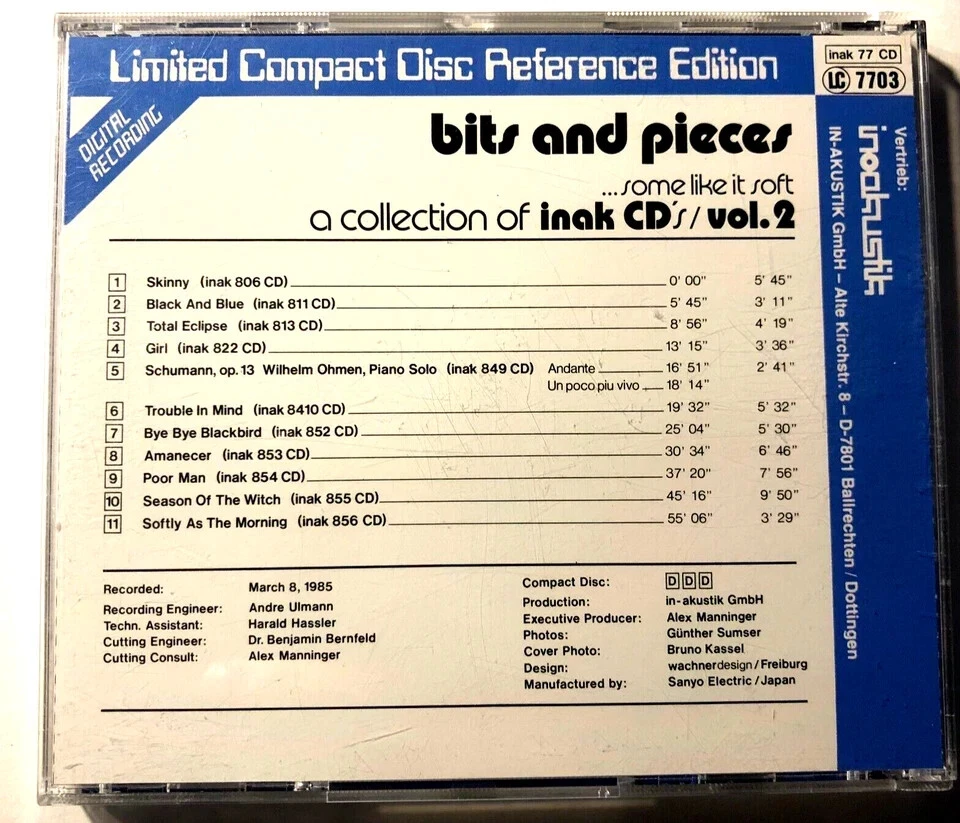 Bits And Pieces Volume 2 (A Collection Of Inak CD's ....Some Like It Soft) - Image 2 of 2