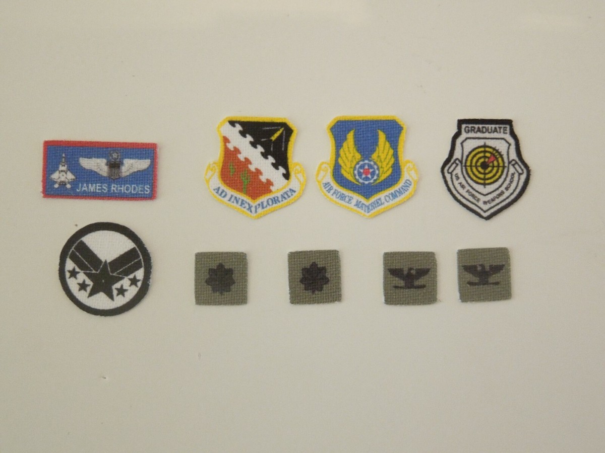 激レアSET★USAゲーム機★MASK&STAR WARS&MISSON 1/6 Scale Colonel James Rhodes War Machine Fabric Patches for
