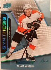 2019-20 UD Engrained TRAVIS KONECNY #34/50 Blue Synthesis