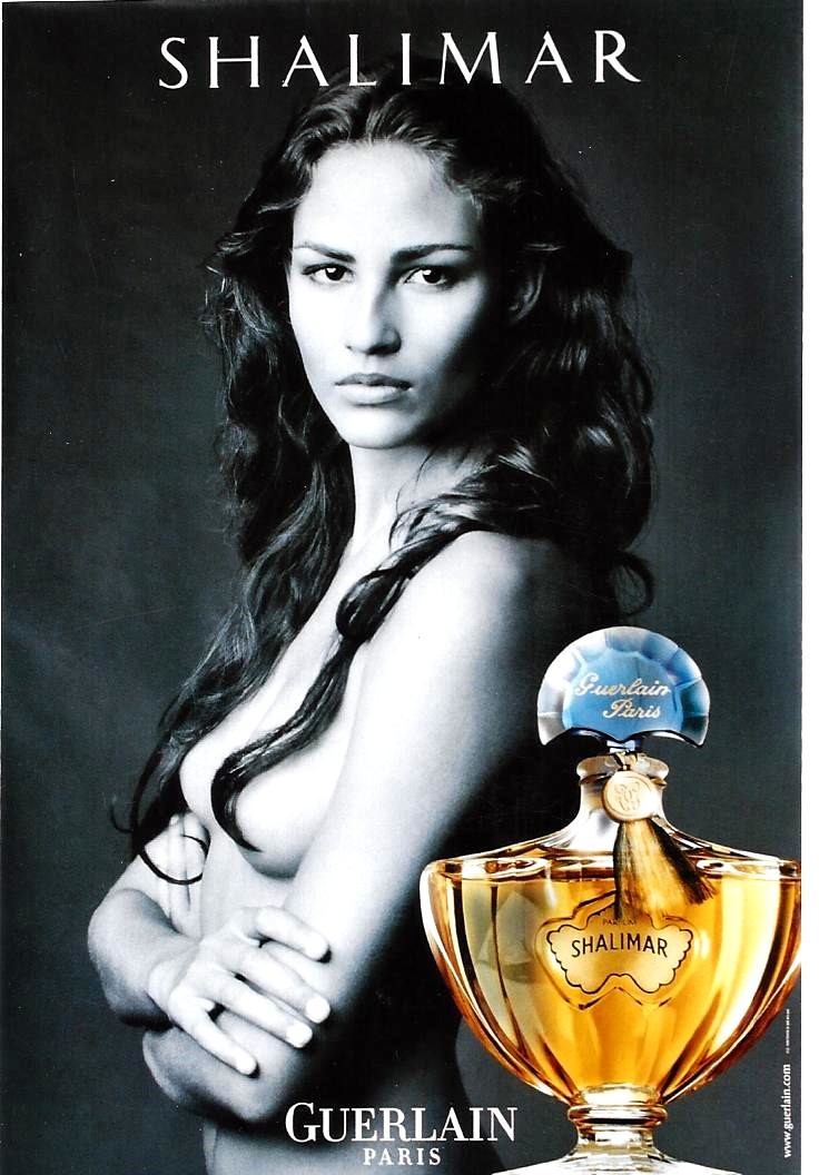 Original vintage poster GUERLAIN SHALIMAR FRANCE PERFUME c.2000 (2