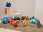 Fisher Price Zoo Replacement Lot Animals Tree & Train Little People Vtg 1984