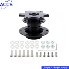 Universal Car Steering Wheel Quick Release Hub Racing Adapter Snap Off Boss Kit 