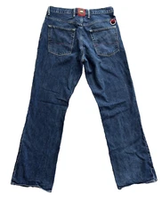 vintage Y2K 2002 Tommy Hilfiger denim jeans wide leg loose baggy 34 x 34