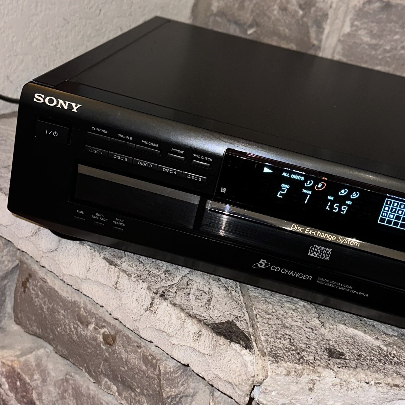 Tested Sony CDP-CE335 Digital Optical Out 5-Disc Changer CD Player ...