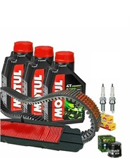 KIT HONDA SILVER WING 600 2001 2013 MOTUL 5100 10W40  FILTRI CANDELE CINGHIA