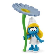 SCHLEICH 20828 PUFFI SMURFS PUFFETTA CON FIORE