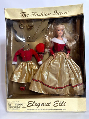 12842 Vintage Elegant Elli the Fashion Queen Doll w/Extra Fashion & Jewelry