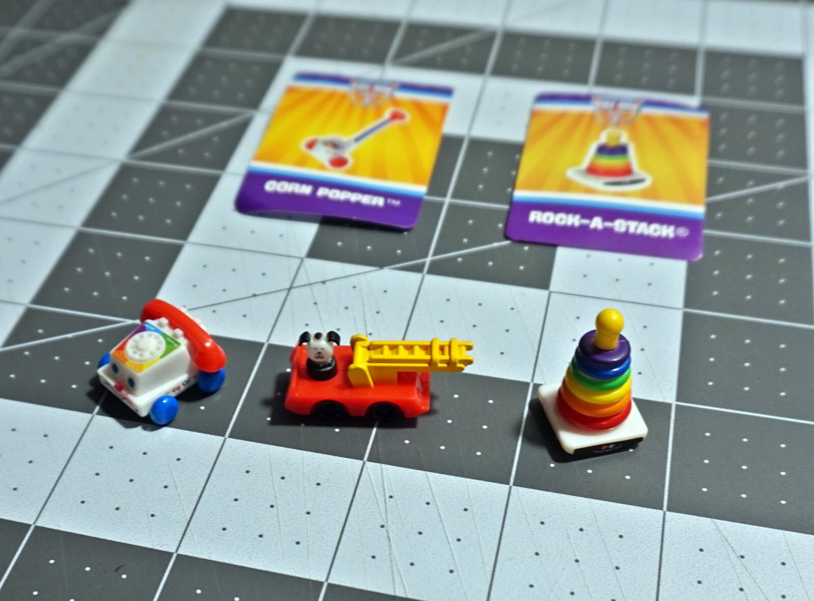 World's Smallest Micro Toy Box CHATTER PHONE ROCK A STACK LITTLE PEOPLE